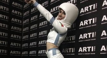 Гродненская танцовщица с номером в «скафандре» выступила на соревнованиях в Москве