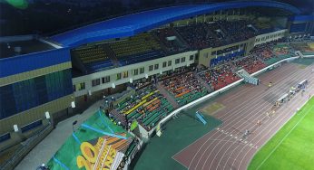  “За Неман, за Родину, за футбол!” Фан-клуб “Немана” отметил 20-летие перформансом на матче