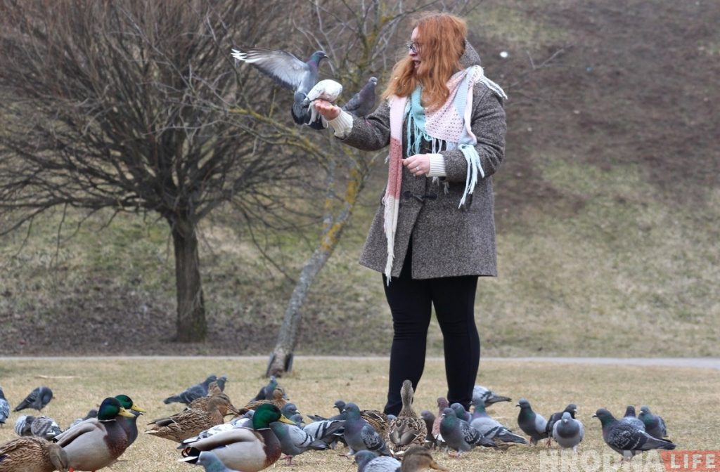 Гродненцы в последний день зимы. Фото
