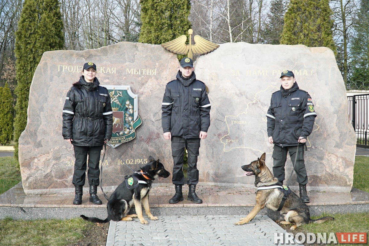 собаки на границе кинологи граница Гродненская таможня