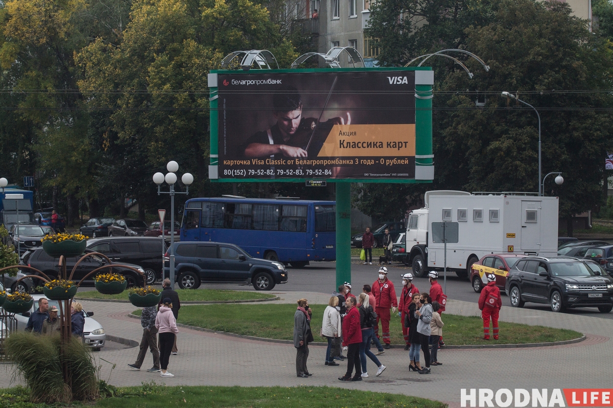 Газ и жесткие задержания. Акцию в Гродно разогнали через несколько минут