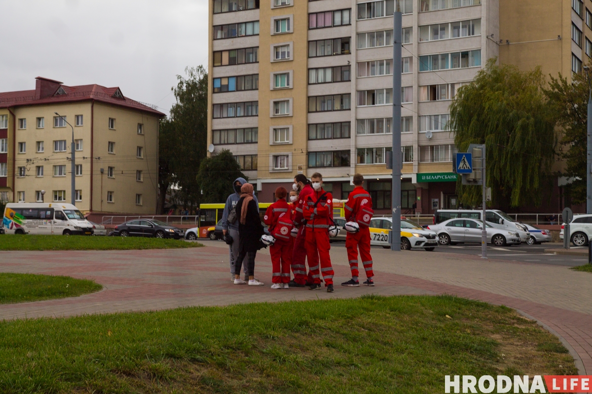 Газ и жесткие задержания. Акцию в Гродно разогнали через несколько минут