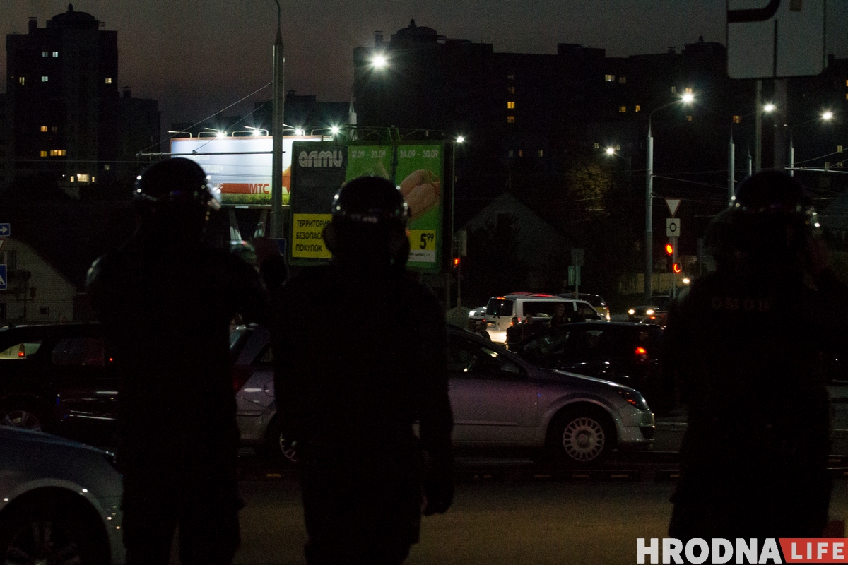 Блакаванне дарог, акцыя студэнтаў і затрыманні. Гроднецы выйшлі на вуліцу пасля інаўгурацыі прэзідэнта