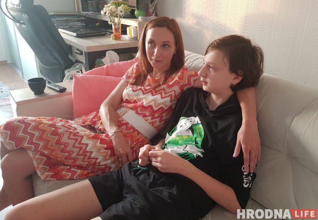 Ольга Величко и ее сын Михаил