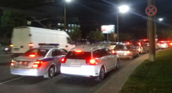 МакДрайв в Гродно усложнил дорожную ситуацию на кольце у филармонии