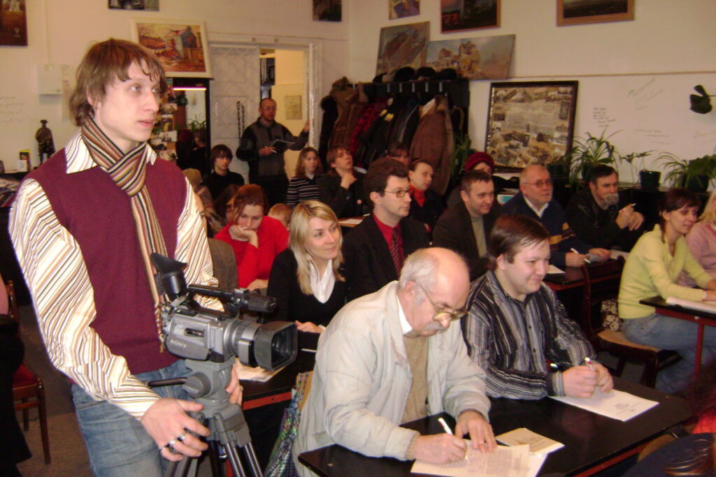 Первая "Беларуская дыктоўка" в Гродно, 2008