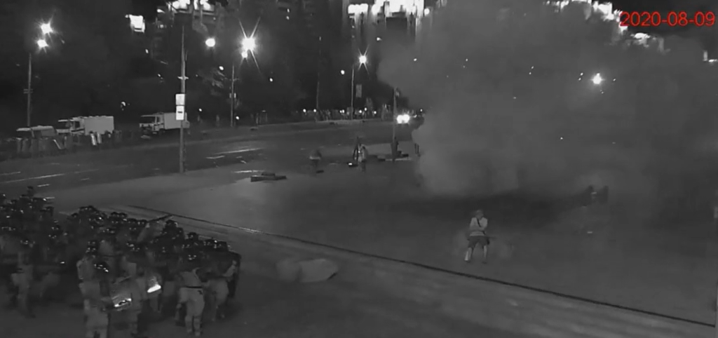 "Терабайты видеозаписей". Опубликовали видео с камер наблюдения, как разгоняли протесты в день выборов