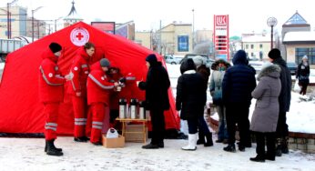 Горячий чай и первая помощь. Как в центре Гродно будет работать пункт обогрева “Красного креста”