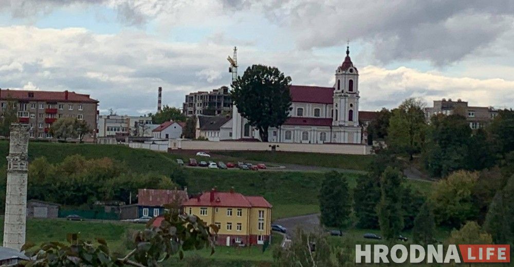 Вид на занеманскую часть города с драмтеатра. Фото: Ирина Варкулевич