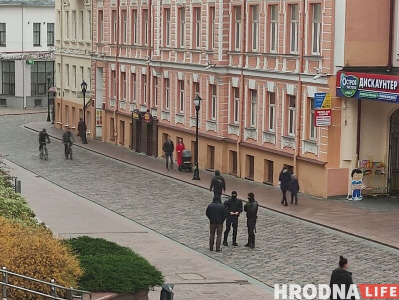 Силовики на улицах Гродно