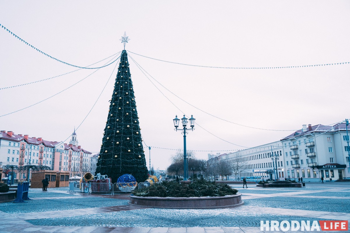 украшения к Новому году в Гродно