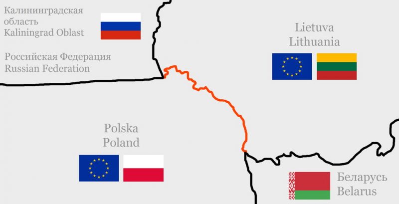 Сувалкский коридор. Suwalki gap. Przesmyk suwalski