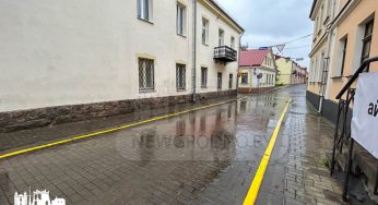На одной из центральных улиц Гродно запретили парковку