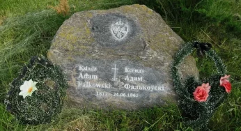 На могиле расстрелянного ксендза в Лиде исчез герб восстания 1863 года