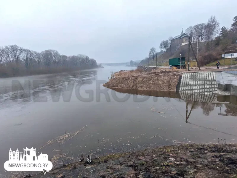 Месца ўпадзення Гараднічанкі ў Нёман падчас паводкі