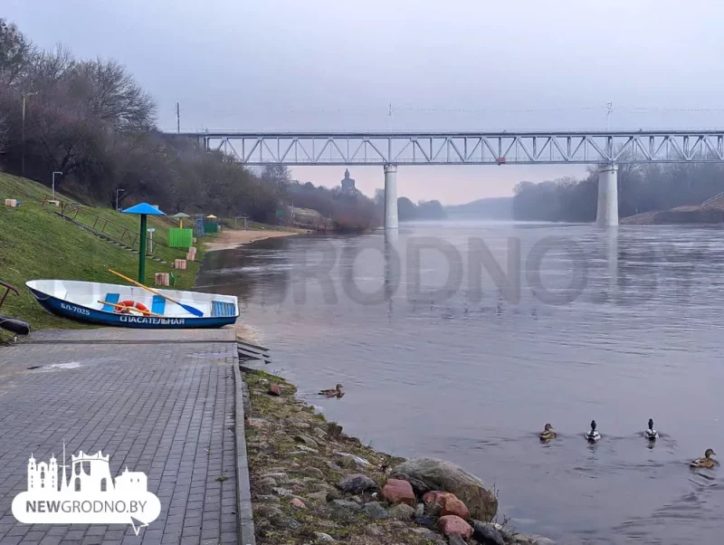 Цэнтральны пляж у Гродне затоплены ракой