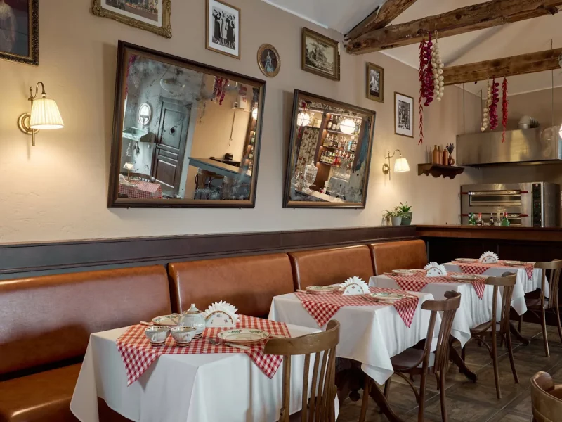 Итальянское кафе NONNA в Скиделе. Фото: hotim-design.by