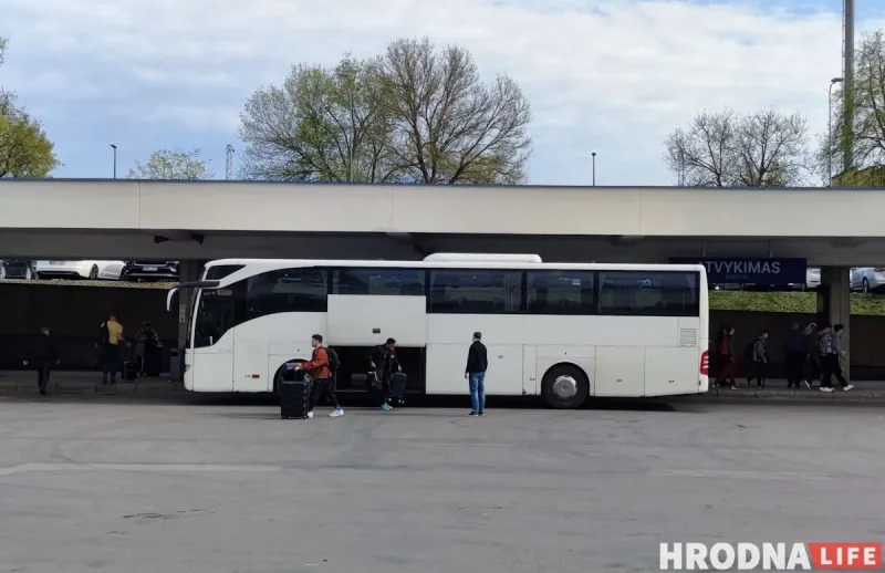 Автобус на вокзале в Вильнюсе. Фото: Hrodna.life