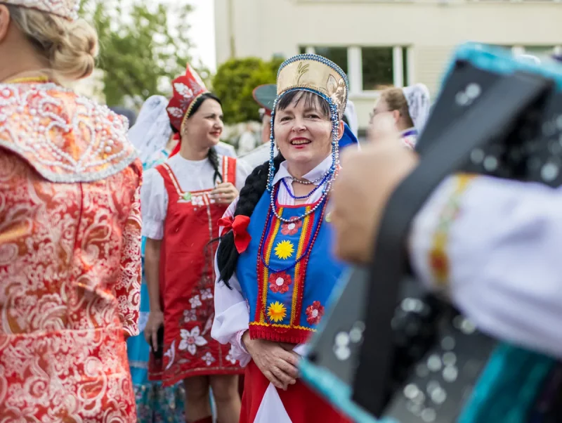 Шэсце ў першы дзень Фестывалю нацыянальных культур у Гродне, 7 чэрвеня 2024. Фота: t.me/tusivgrodno