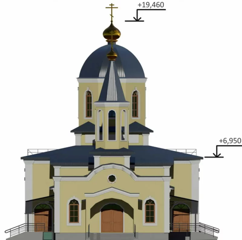 Проект храма на Магистральной. Источник: Гродненский горисполком