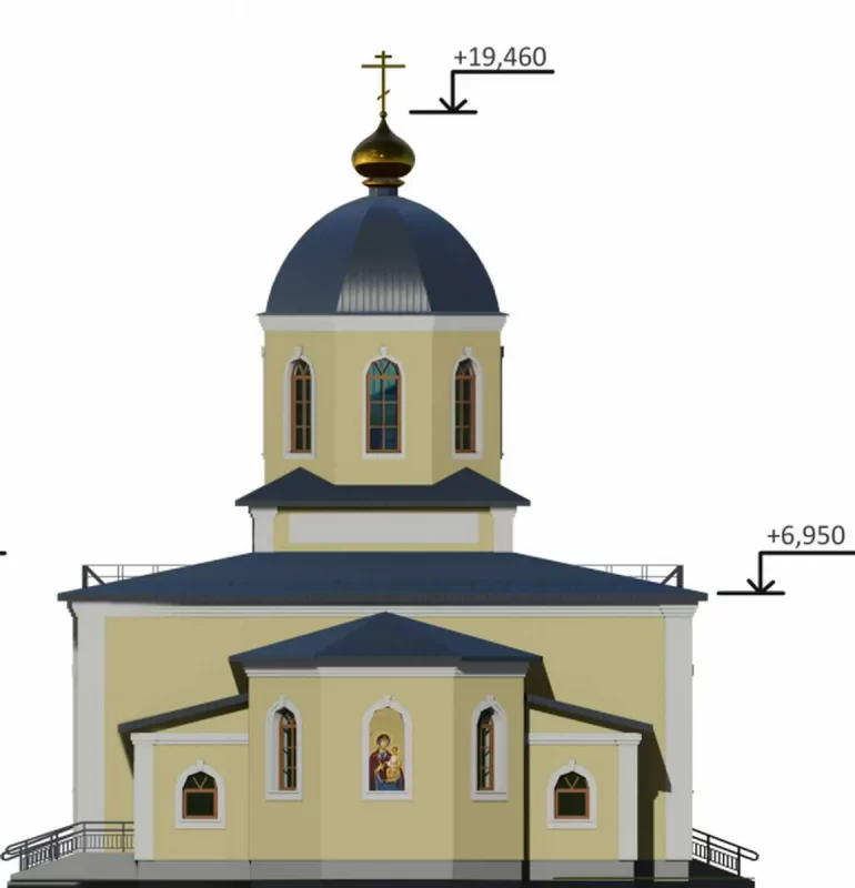 Проект храма на Магистральной. Источник: Гродненский горисполком