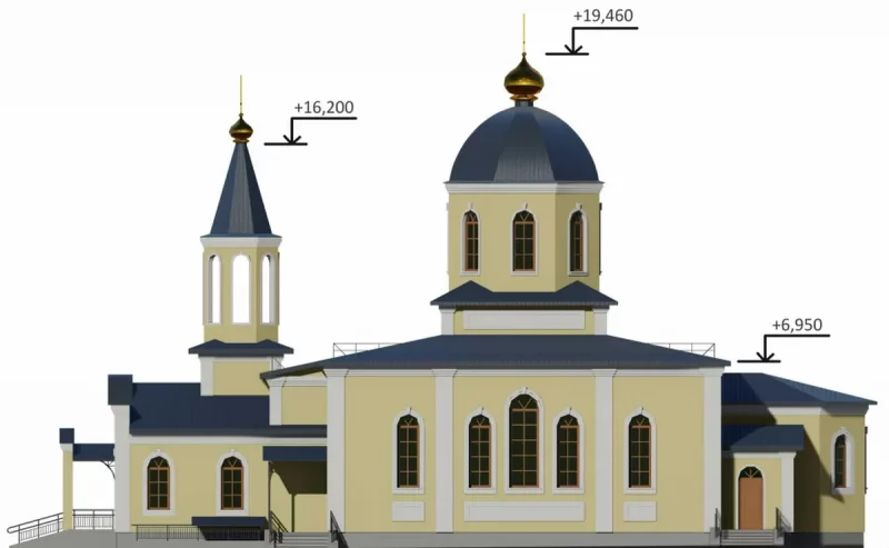 Проект храма на Магистральной. Источник: Гродненский горисполком