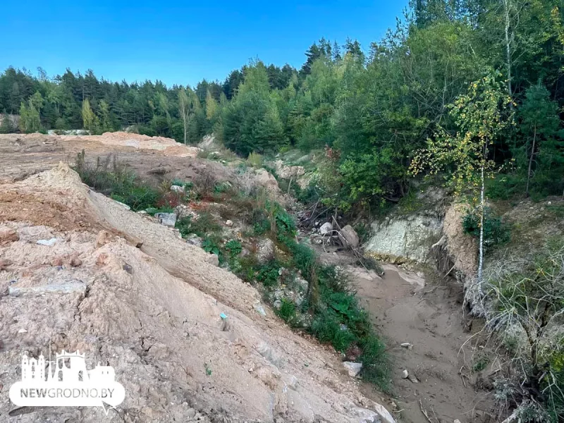 В Гродно засыпают карьеры Синька и Зеленка. Сентябрь 2024 года. Фото: NewGrodno.by