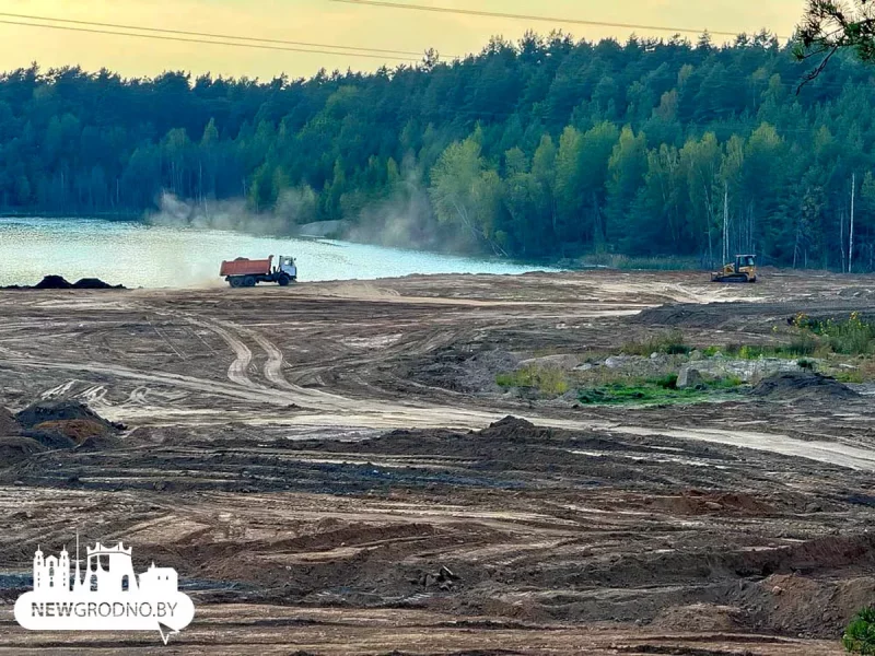 В Гродно засыпают карьеры Синька и Зеленка. Сентябрь 2024 года. Фото: NewGrodno.by