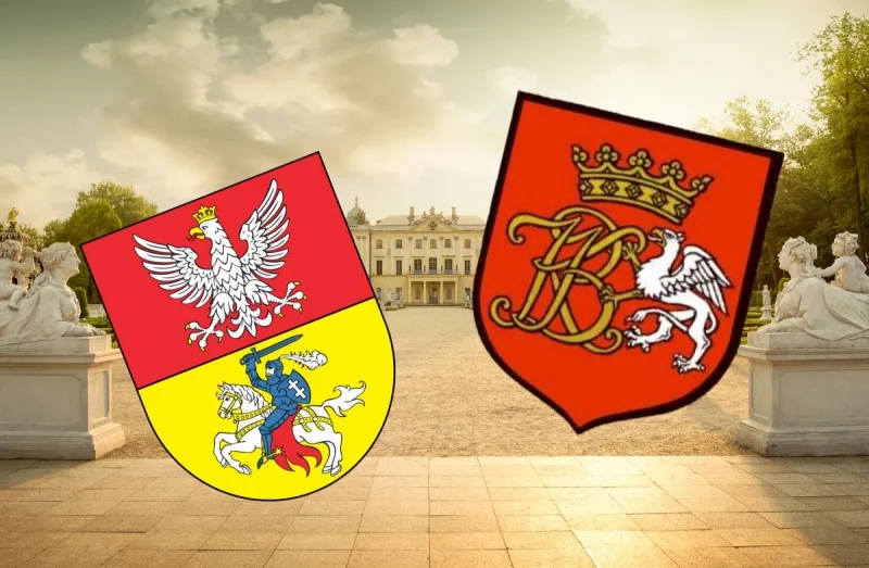 C герба Белостока хотят убрать Погоню. Что происходит? Современный герб Белостока - слева. Предлагаемый - справа. Коллаж Hrodna.life