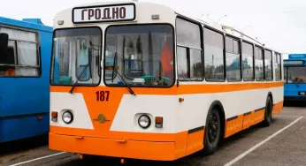 Старейший в Беларуси троллейбус до сих пор курсирует по Гродно: он единственный такой модели в городе