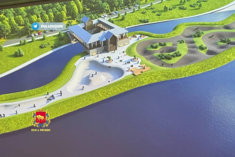 Набережная Немана. Рендер проекта по благоустройству
