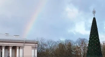 В Гродно заметили зимнюю радугу — это редкое явление в это время года