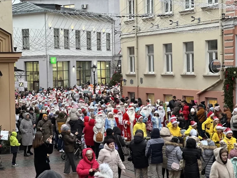 парад дедов морозов в Гродно