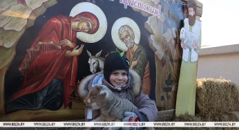 У Коложи появился традиционный живой вертеп