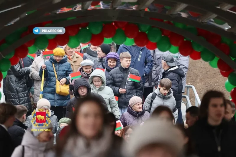 Адкрыццё моста на Фамічова ў Гродне. Фота: Пул 4 Регион