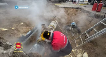 В Гродно прорвало трубопровод: без тепла остались жилые дома и детский сад