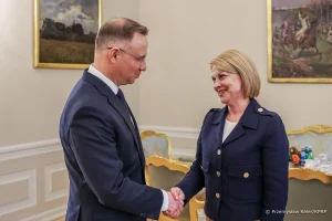 Сустрэча Анджэя Дуды з Анжалікай Борыс.