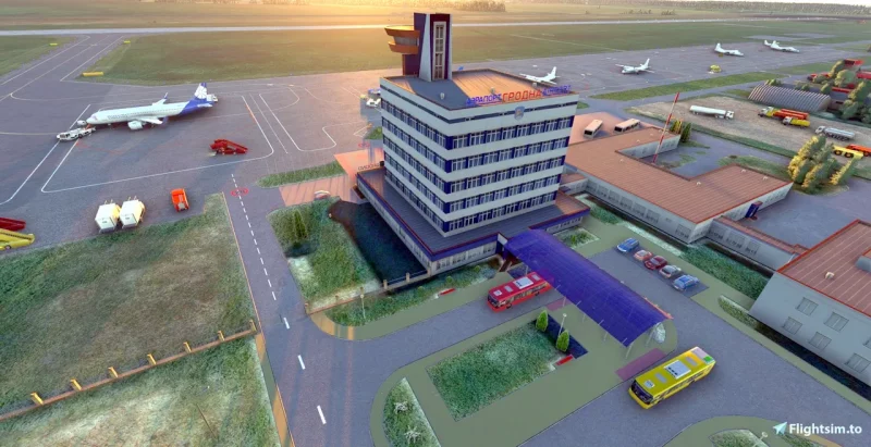 От логистического хаба до дискотеки на взлетной полосе. Во что можно превратить пустующий аэропорт в Гродно (обновлено) Модель гродненского аэропорта в Microsoft Flight Simulator. Источник: flightsim.to