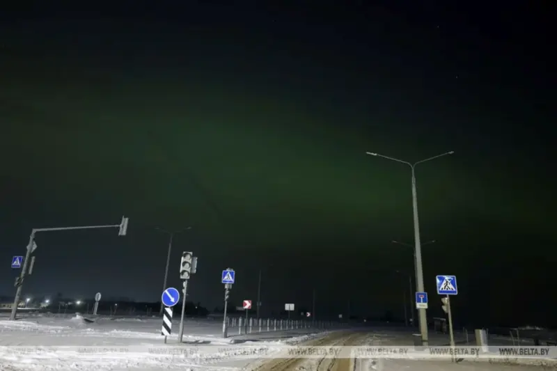 Беларусь накрыла сильная магнитная буря: над Гродно заметили полярное сияние