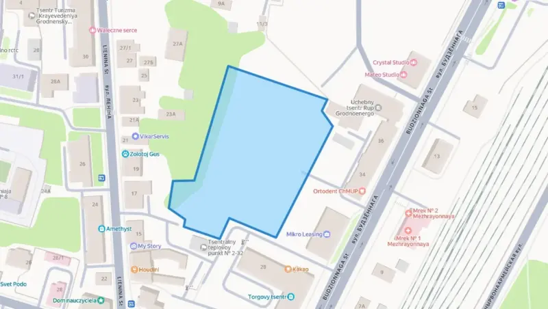 На улице Буденного в Гродно появятся новые многоэтажки — участок выставили на аукцион