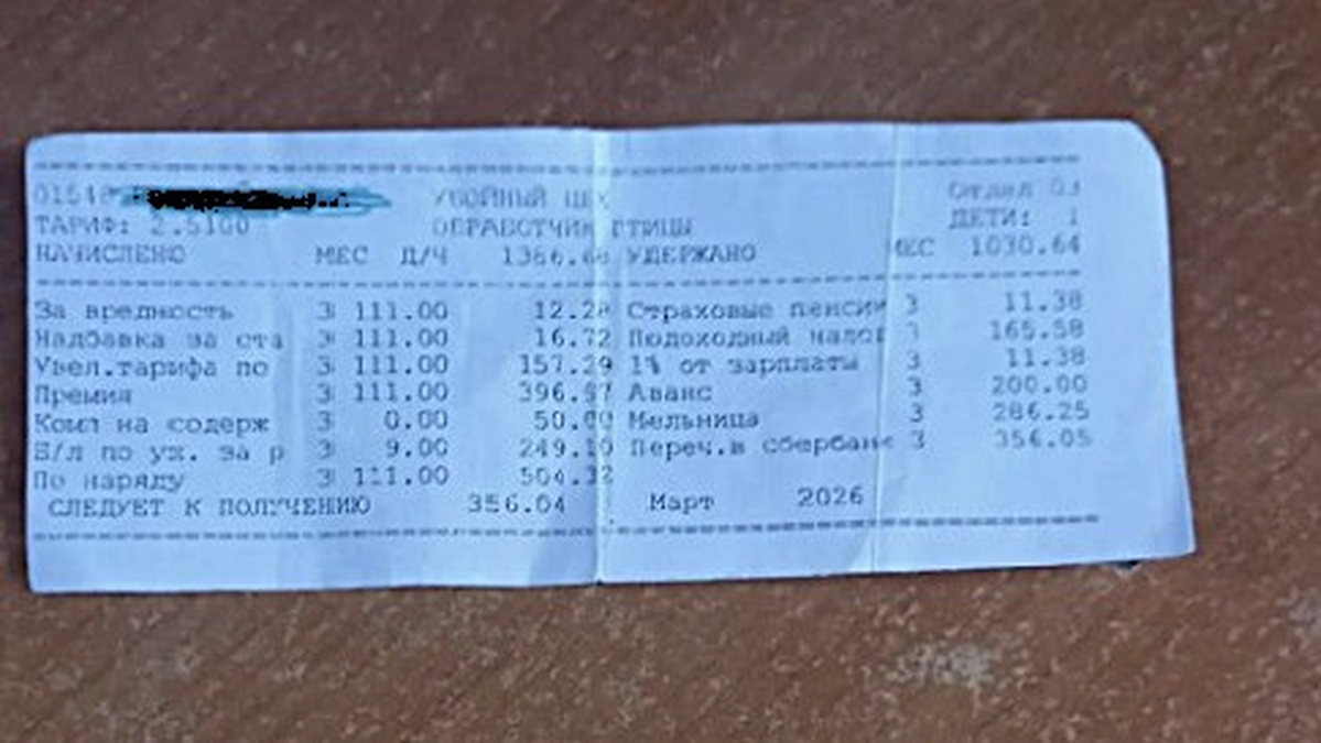 «Немагчыма пражыць на такі заробак». Работніца «Лідахлебпрадукту» выклікала спрэчкі разліковым лістком
