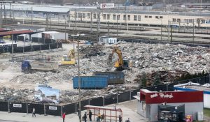 Ад беластоцкага аўтавакзала засталася купа друзу: руйнаванне заняло два тыдні