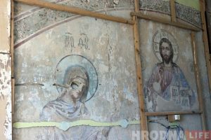 Старыя роспісы, знойдзеныя на тэрыторыі Архірэйскага падворка, чакае кансервацыя