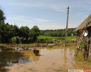 “Панікую, калі ў прагнозе навальніца”. Вёску Рагачы рэгулярна залівае, бо калгас засыпаў вадаадвод