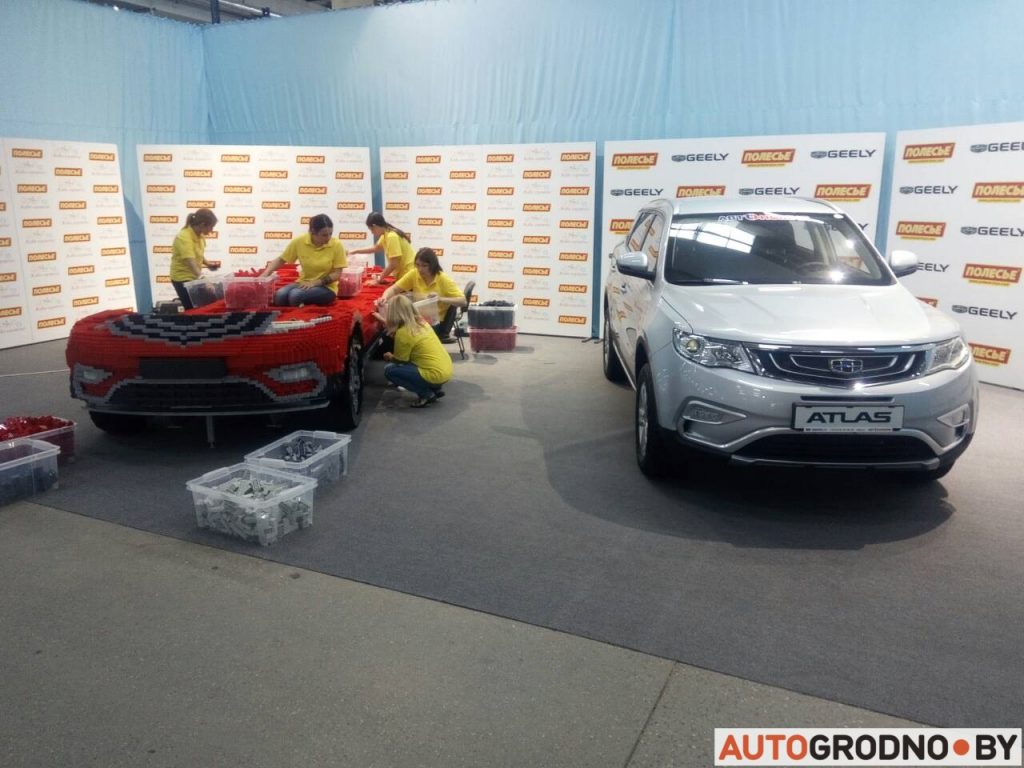 На SunDay 2018 пакажуць Geely Atlas з канструктара "Палессе" - у натуральную велічыню