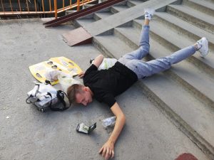 "Пры здымках ніхто не пацярпеў". Як у Гродне падтрымалі чэлендж #fallingstars "Пры здымках ніхто не пацярпеў". Як у Гродне падтрымалі чэлендж #fallingstars