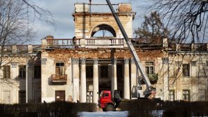 Палац Умястоўскіх у Жамыслаўлі пачалі аднаўляць палац умястоўскіх жамыслаўль