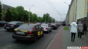 Глядзіце, які затор быў у Гродне 15 мая Глядзіце, які затор быў у Гродне 15 мая