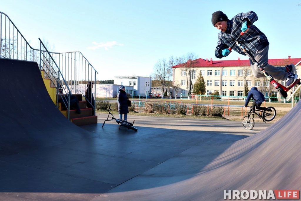 У Гродне з'явілася рампа для экстрэмальных відаў спорту. Гэта падарунак ад тытунёвай фабрыкі