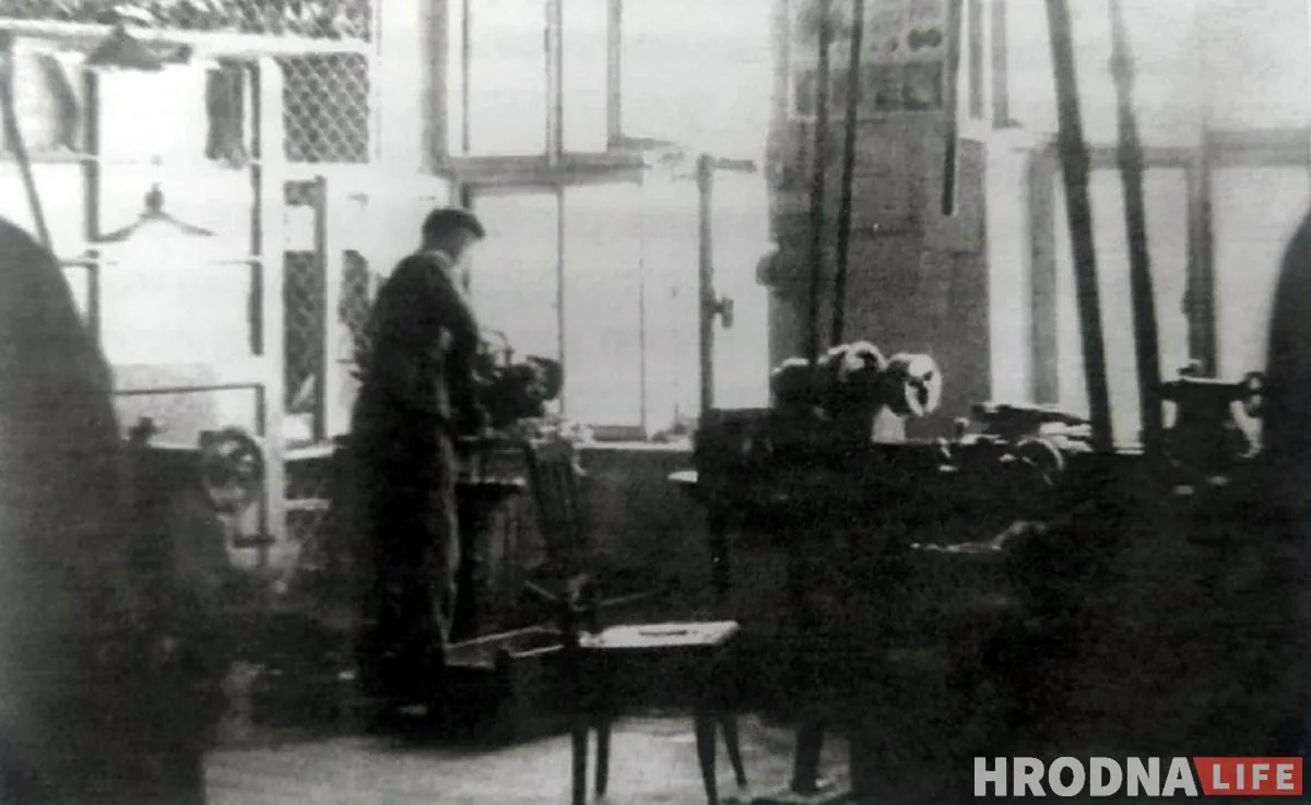 W hali fabryki Starowolskich, lata 30. XX w. Zdjęcie z archiwum grodzieńskich krajoznawców